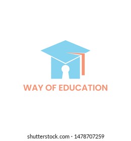graduation logo with a unlock concept