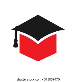 graduation logo vector.