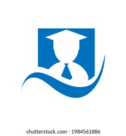 Graduation logo vector for academy school, student, university symbol design