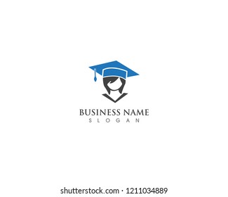 Graduation logo and vector education 