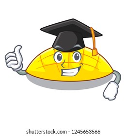 Graduation mango slices on the over cartoon