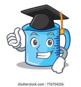 Graduation measuring cup character cartoon