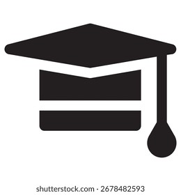 Graduation Modern Vector Icon – Minimal Illustration Symbol Template for Web Mobile App UI Design