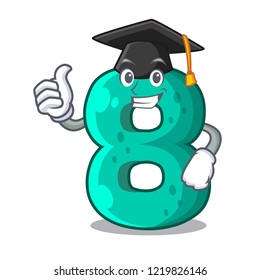 Graduation number house eight the shaped character