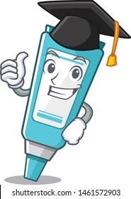 Graduation ointment isolated with in the cartoon