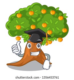 Graduation orange tree in the character shape