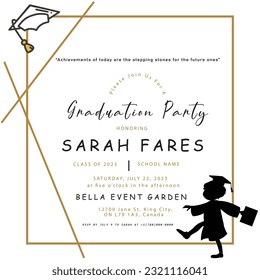 Graduation Party Invitation Card 2023