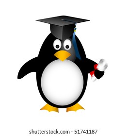 graduation penguin