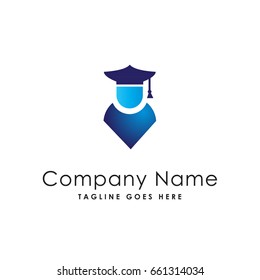 graduation people education logo template