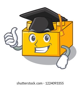 Graduation plastic shaped toy on construction character