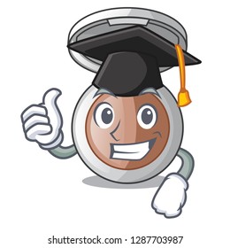 Graduation powder makeup isolated in the mascot