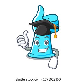 Graduation rubber gloves character cartoon