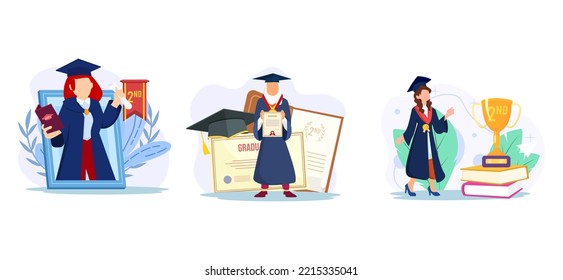 Graduation Runner Up Flat Bundle Design