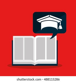 graduation school emblem icon vector illustration design