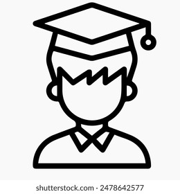 Graduation sign with isolated vector