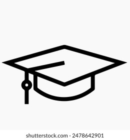 Graduation sign with isolated vector
