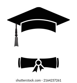 Graduation Sign Vector Illustration Graduation Cap Stock Vector ...