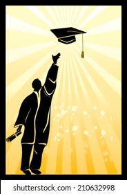 Graduation in silhouette