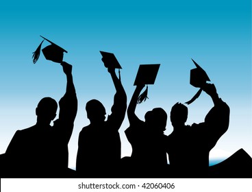 Graduation In Silhouette