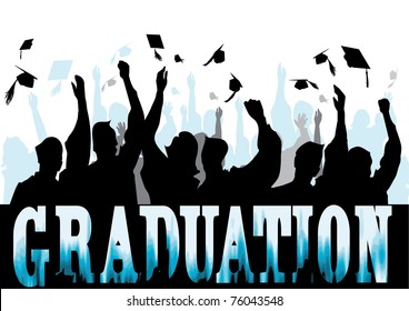 Graduation in silhouette