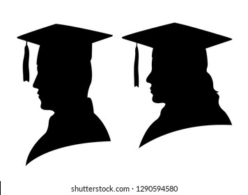 
graduation silhouette art. 100% Resizable vector