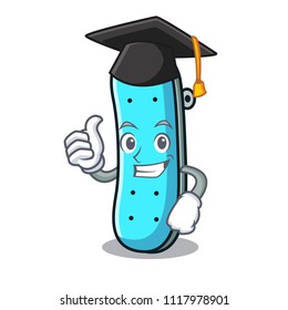 Graduation skateboard character cartoon style