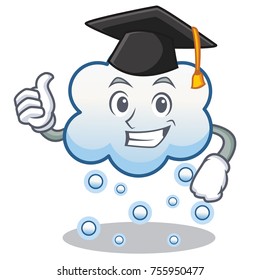 Graduation snow cloud character cartoon