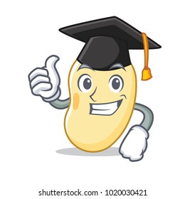 Graduation soy bean character cartoon