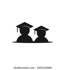 Graduation Student Logo. Education Symbol. University Icon vector.