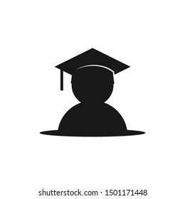 Graduation Student Logo. Education Symbol. University Icon vector.