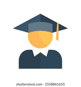 graduation student - vector icon