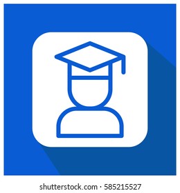 Graduation student vector icon