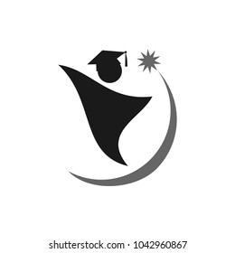 Graduation Success Vector Logo Stock Vector (Royalty Free) 1042960867 ...