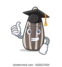 Graduation sunflower seed character cartoon