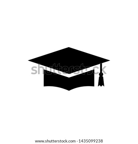 Graduation symbol vector icon illustration