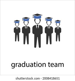 vector de diseño de iconos del equipo de graduación
