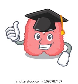 Graduation thyroid character cartoon style