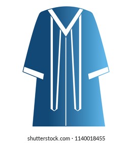 graduation toga isolated icon