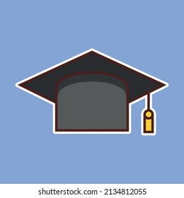 graduation toga vector graphics illustration. Perfect for graduation or college