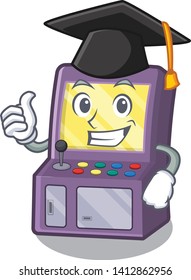 Graduation toy arcade machine in cartoon drawer