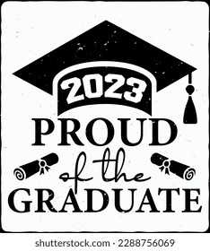 Graduation T-shirt Design, SVG Design, Typography T-shirt, Vector Design, Senior Class Of 2023 And Perfect For Others