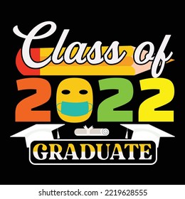 Graduation t-shirt design vector template