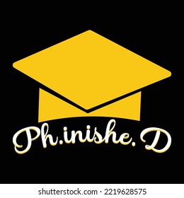 Graduation t-shirt design vector template