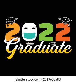 Graduation t-shirt design vector template