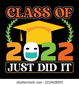 Graduation t-shirt design vector template
