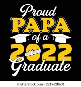 Graduation t-shirt design vector template