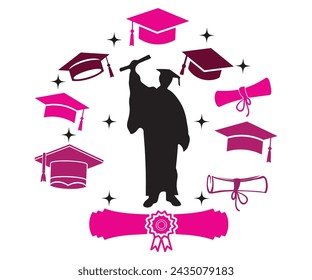 Graduation T-shirt, Senior Svg,Graduation Gifts, Graduation T-shirt, Senior Year Party, Senior Vibes Svg,Graduation Cap, cut File For Cricut svg