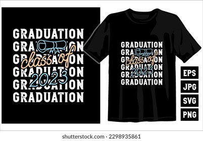 Graduación Vector de camiseta, Graduación Clase de 2023, camiseta de postgrado Fuuny, citas de graduación, camiseta de graduación vintage