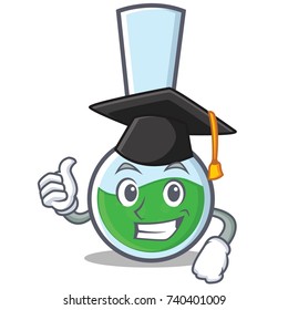 Graduation tube laboratory character cartoon