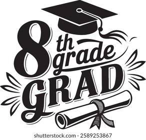 graduation typography t shirt design